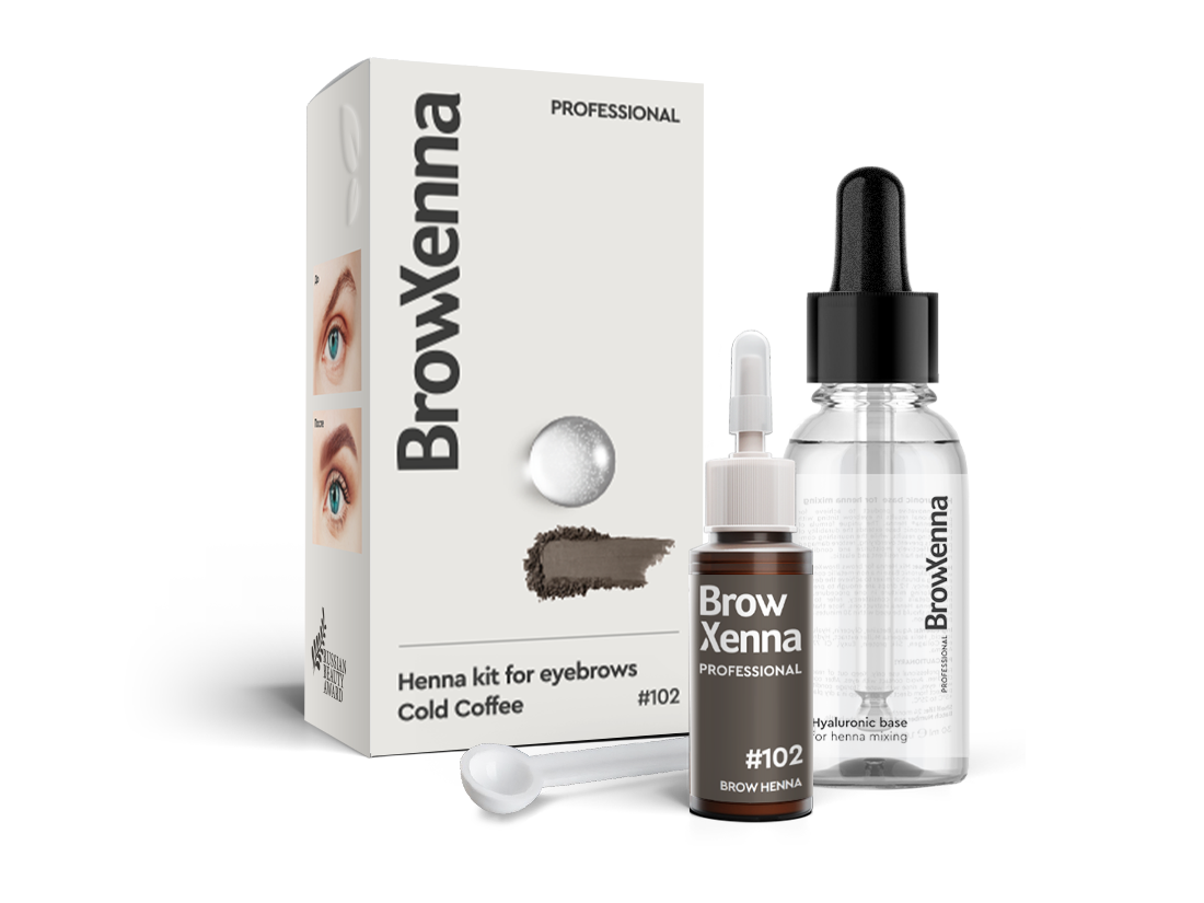BrowXenna®, Brown #102, Cold Coffee, 1 vial