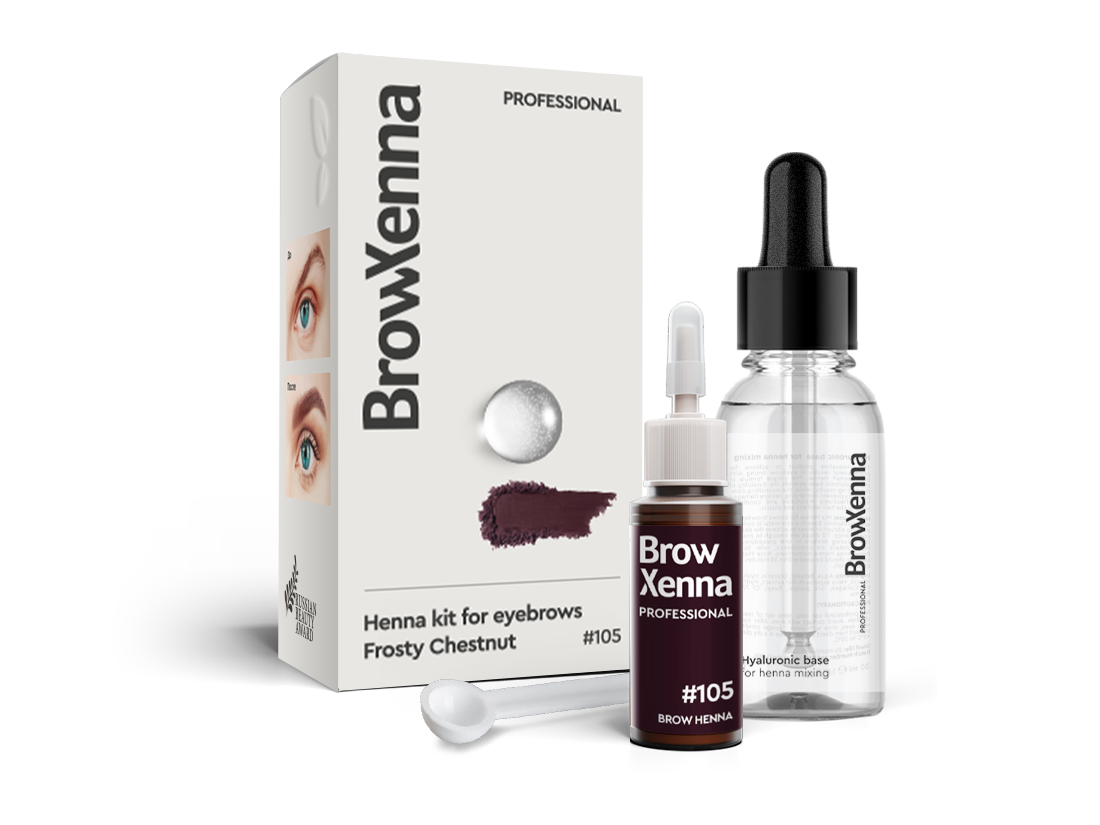 BrowXenna®, Brown #105, Frosty Chestnut, 1 vial