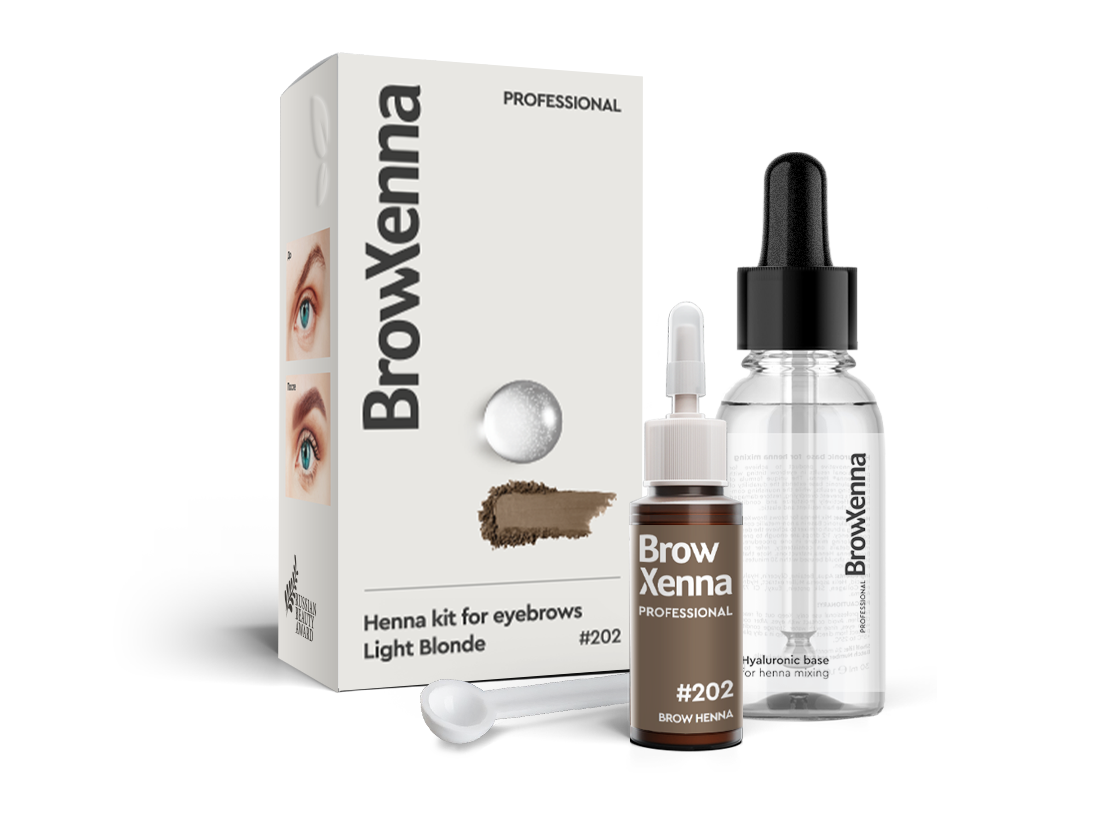 BrowXenna®, Blond #202, Light Blond, 1 vial