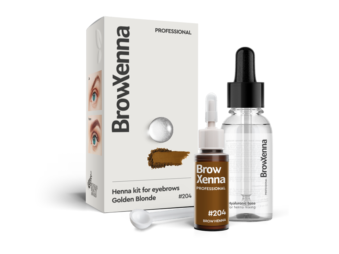 BrowXenna®, Blond #204, Golden Blond, 1 vial